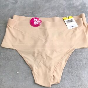 Maidenform 2 Pack Shaping Thongs Size M New